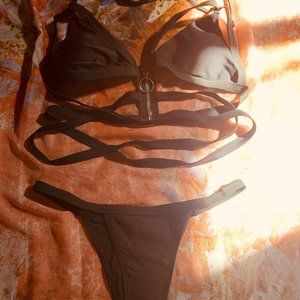 Zip Harness Cheeky Bikini